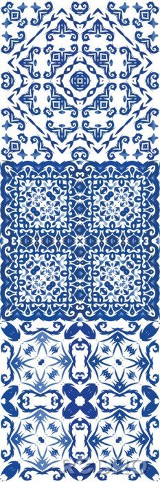 Sticker Drie azulejo-tegels