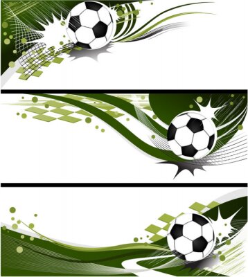 Sticker Dynamische voetbalgraphics in een moderne stijl