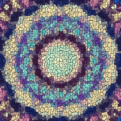 Sticker Een abstracte illustratie die lijkt op gebarsten verf