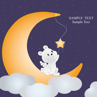 Een beer op de maan en een ster