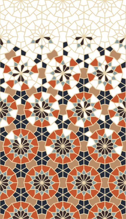 Sticker Een kleurrijk mozaïek