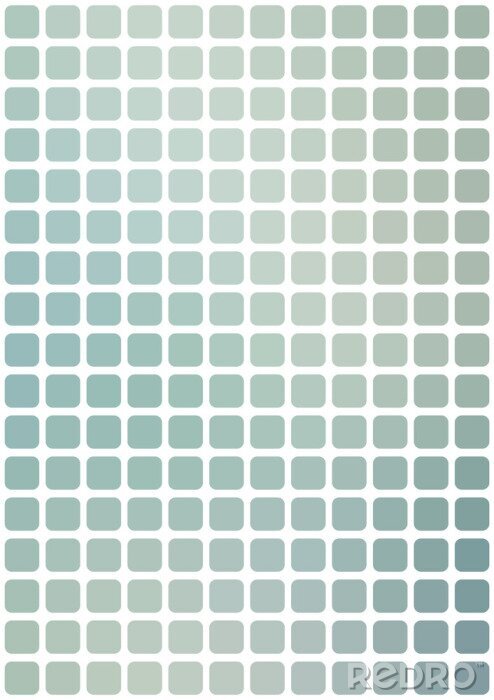 Sticker Een minimalistisch mozaïek van vierkanten