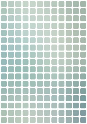 Sticker Een minimalistisch mozaïek van vierkanten