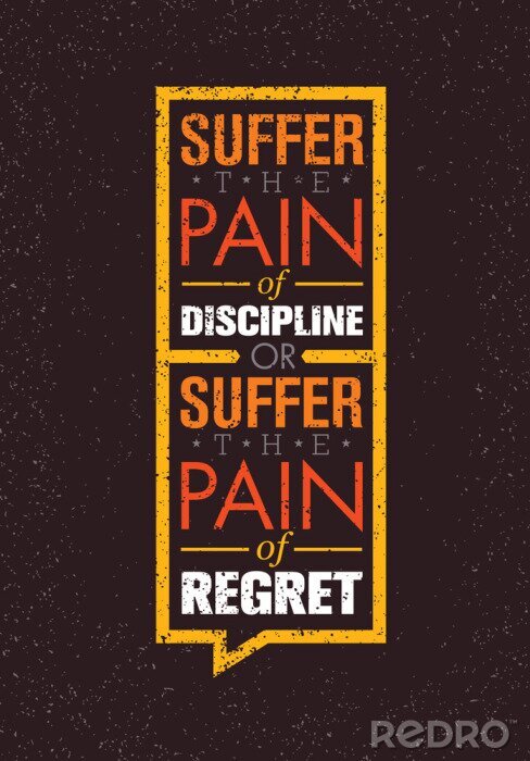 Sticker Een minimalistische slogan voor sporters