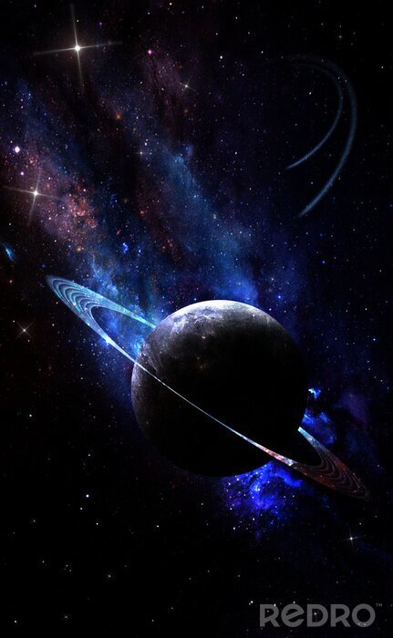 Sticker Een planeet in de melkweg