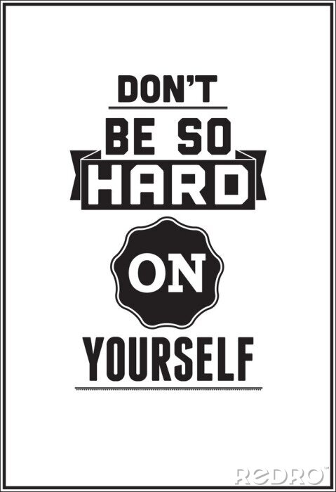 Sticker Een statement over zelfkritiek