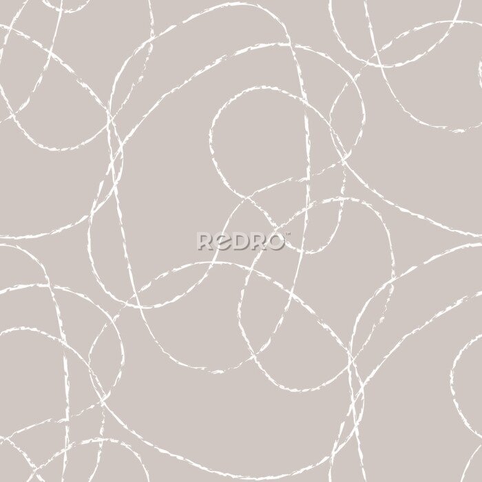 Sticker Een verwarde witte lijn