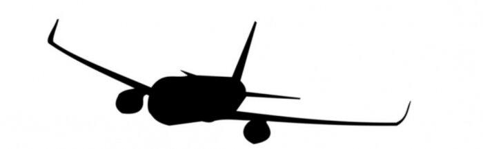 Sticker een vliegtuig