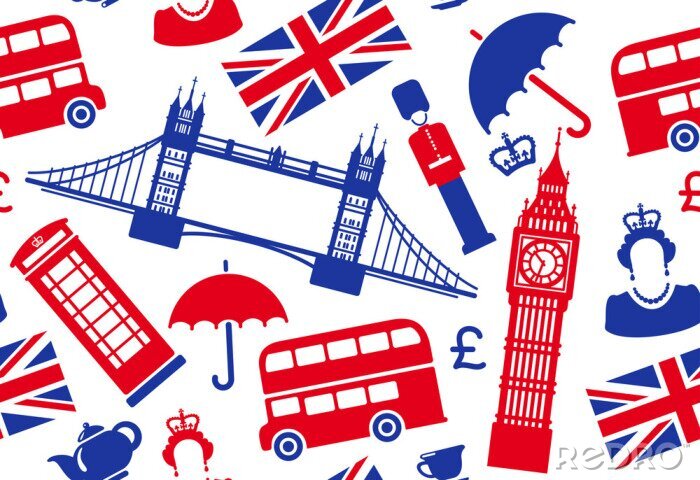 Sticker Engeland achtergrond