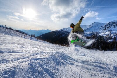 Sticker Expert Snowboarder jump