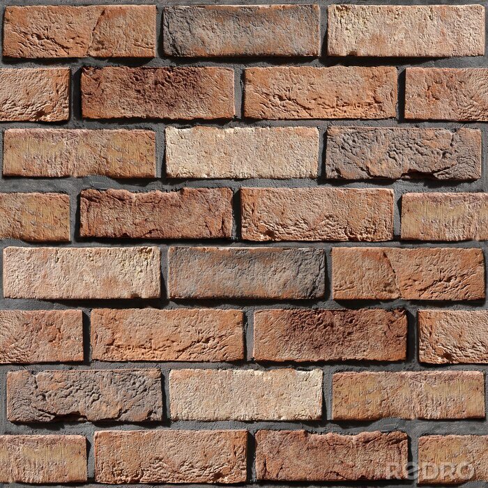 Sticker Expressieve decoratieve baksteen