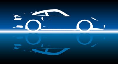 Sticker Fast Car Reflection