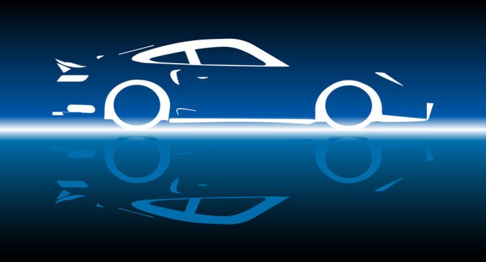 Sticker Fast Car Reflection