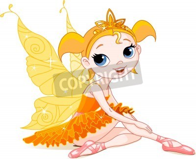 Sticker Fee met vleugels