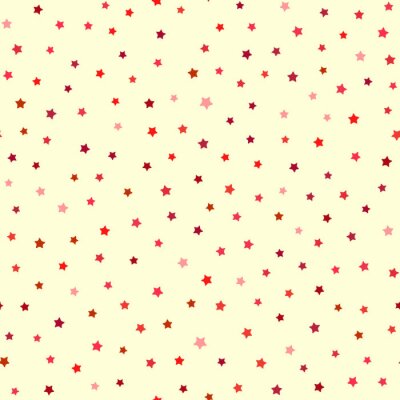 Sticker Feestelijk naadloos patroon met gekleurde sterren.