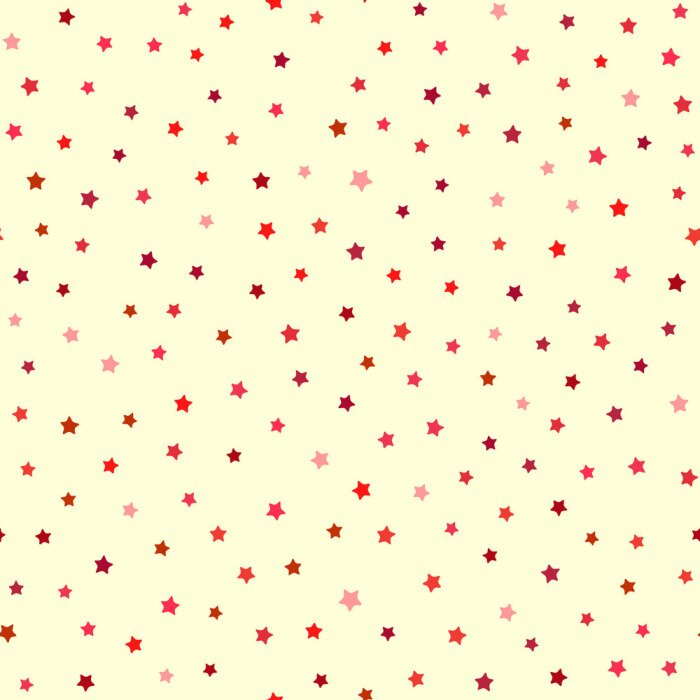 Sticker Feestelijk naadloos patroon met gekleurde sterren.