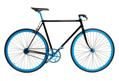 Sticker Fiets geïsoleerd op witte achtergrond