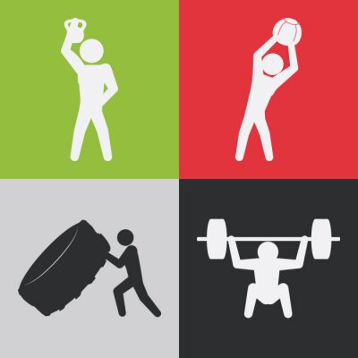 Sticker Fitness design.