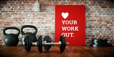 Sticker Fitnessruimte