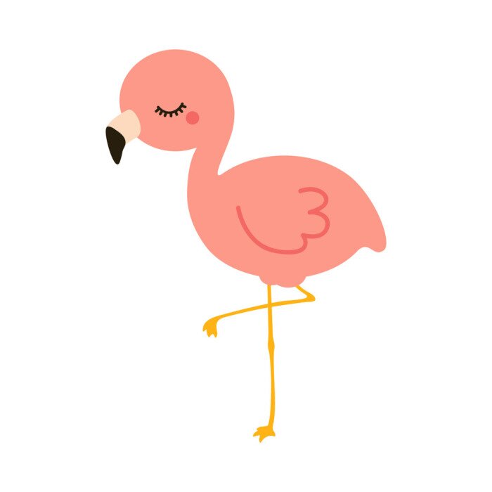 Sticker flamingo kind