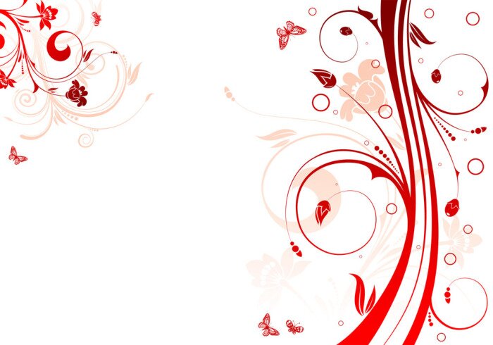 Sticker florale achtergrond