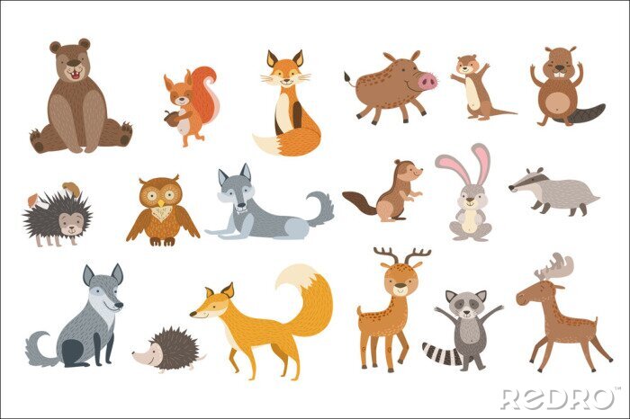 Sticker Forest Animals Set