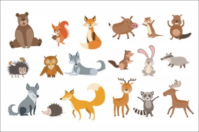 Sticker Forest Animals Set