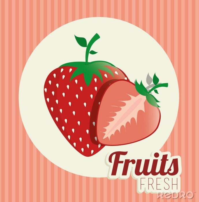Sticker Fruit gezonde voeding