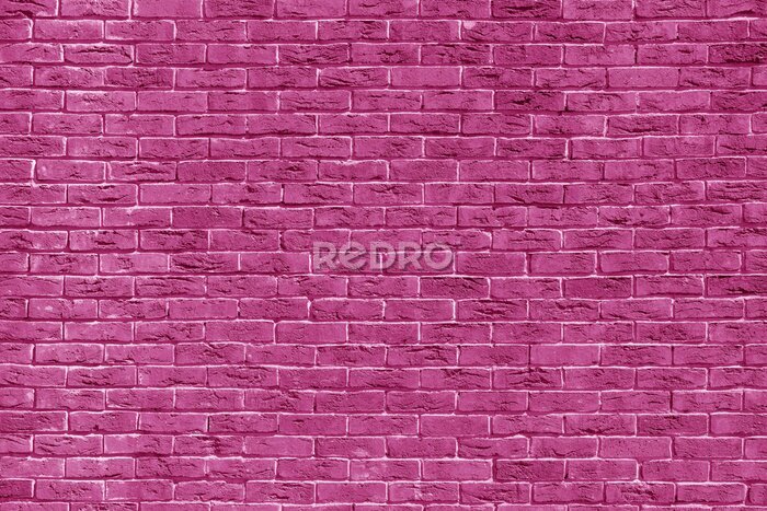 Sticker Fuchsia bakstenen