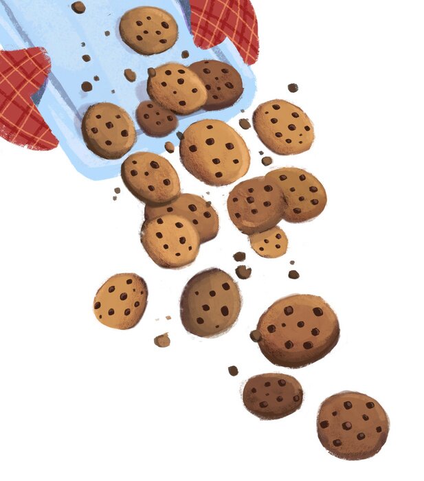 Sticker galletas de chocolate