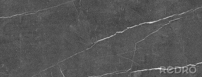 Sticker Gebarsten zwart marmer