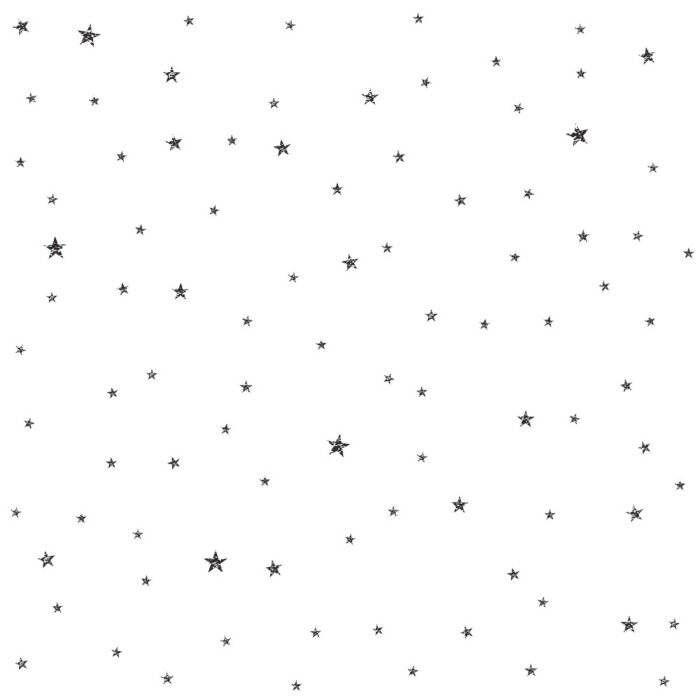 Sticker Gebarsten zwarte sterren naadloos patroon. Textiel of verpakkingspapier.