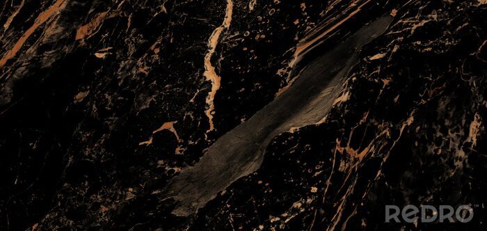 Sticker Geel onder zwart marmer