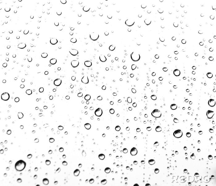 Sticker Geel Regendruppels