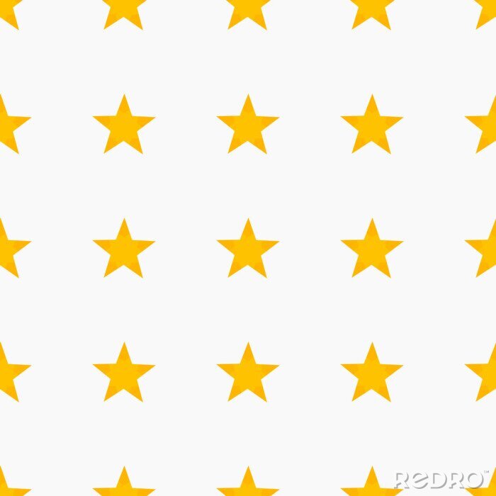 Sticker Geel sterrenpatroon als achtergrond