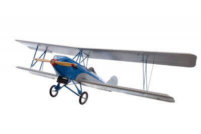 Sticker geïsoleerd modelvliegtuig tegen Wit
