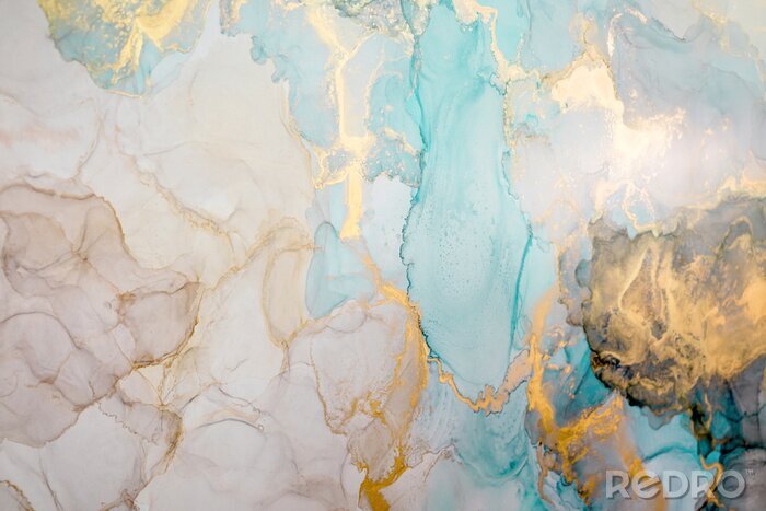 Sticker Gekleurde marmeren muur