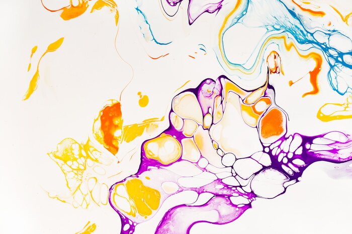 Sticker Gemengde verven