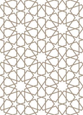 Sticker Geometrisch patroon met sterren