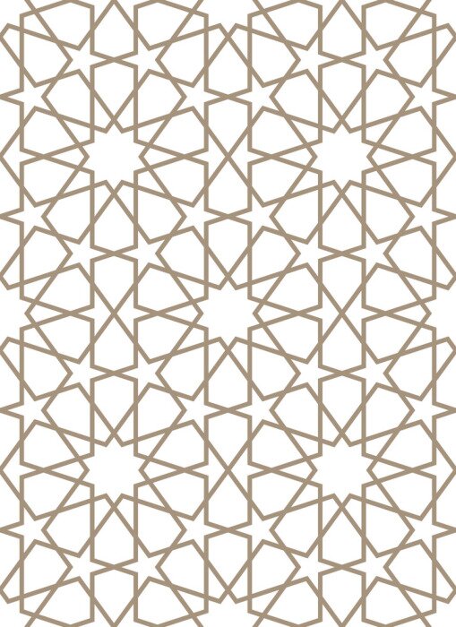 Sticker Geometrisch patroon met sterren