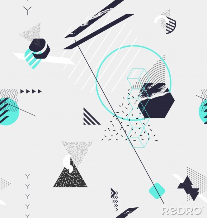 Sticker Geometrische compositie