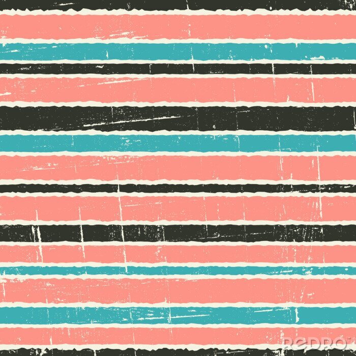 Sticker Gestreept motief in oude stijl