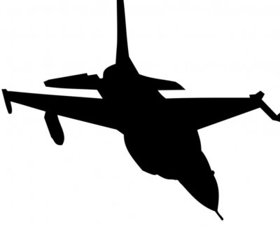 Sticker gevechtsvliegtuigen