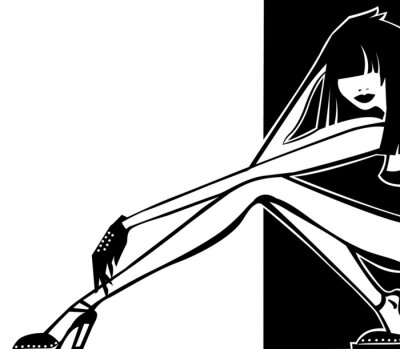 Sticker Glamour model