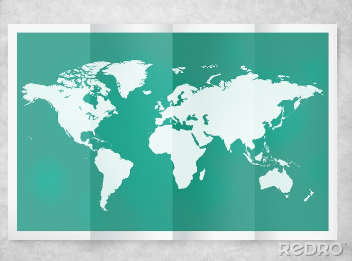 Sticker Global Business Cartografie Globalisering International Concept