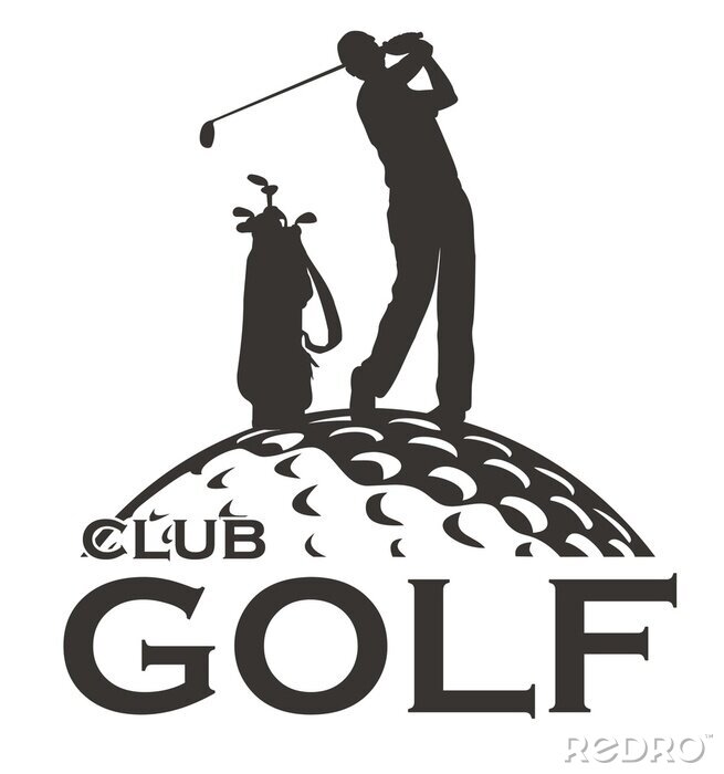 Sticker Golf vector labels, logo's, golfclub, opleidingscentrum.