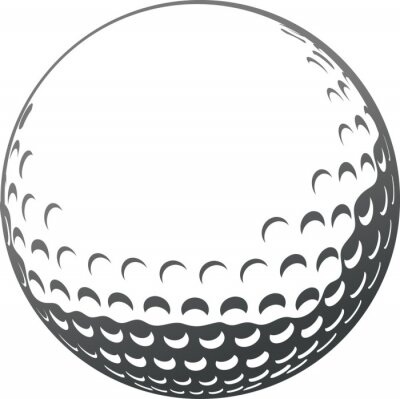 Sticker golfbal