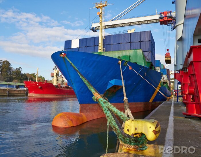 Sticker Goliath kraan laden van goederen