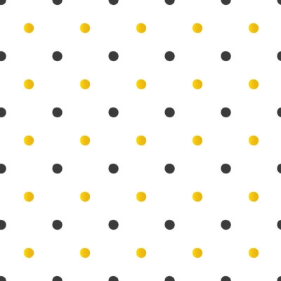 Sticker Gouden en zwarte stippen naadloze patroon achtergrond.