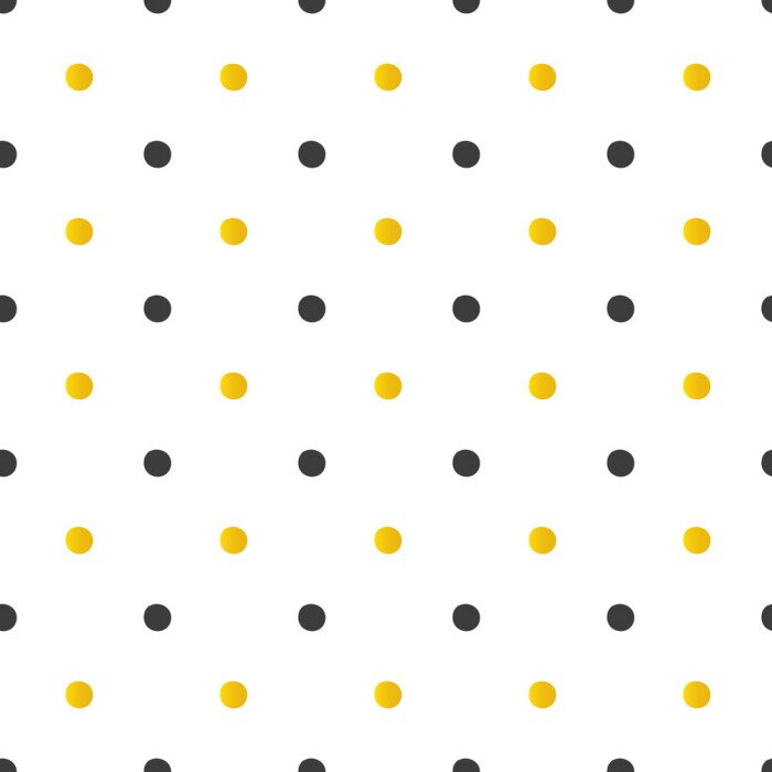 Sticker Gouden en zwarte stippen naadloze patroon achtergrond.